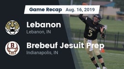 Recap: Lebanon  vs. Brebeuf Jesuit Prep  2019