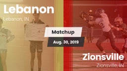 Matchup: Lebanon vs. Zionsville  2019
