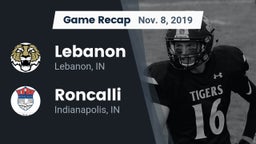 Recap: Lebanon  vs. Roncalli  2019