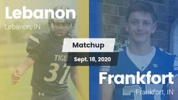 Matchup: Lebanon vs. Frankfort  2020