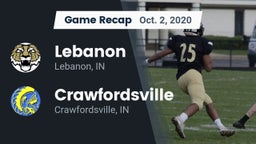 Recap: Lebanon  vs. Crawfordsville  2020