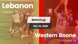 Matchup: Lebanon vs. Western Boone  2020