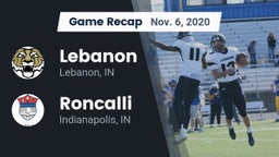 Recap: Lebanon  vs. Roncalli  2020