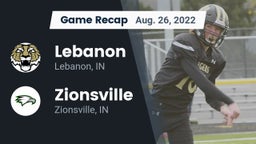 Recap: Lebanon  vs. Zionsville  2022