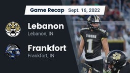 Recap: Lebanon  vs. Frankfort  2022
