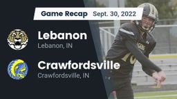 Recap: Lebanon  vs. Crawfordsville  2022