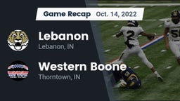 Recap: Lebanon  vs. Western Boone  2022