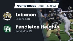 Recap: Lebanon  vs. Pendleton Heights  2023