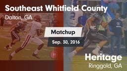 Matchup: Southeast Whitfield  vs. Heritage  2016