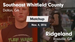Matchup: Southeast Whitfield  vs. Ridgeland  2016
