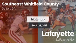 Matchup: Southeast Whitfield vs. Lafayette  2017
