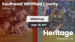 Matchup: Southeast Whitfield vs. Heritage  2017