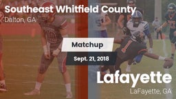 Matchup: Southeast Whitfield vs. Lafayette  2018