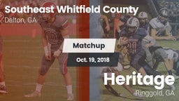 Matchup: Southeast Whitfield vs. Heritage  2018