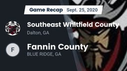 Recap: Southeast Whitfield County vs. Fannin County 2020