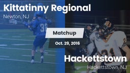 Matchup: Kittatinny Regional vs. Hackettstown  2016