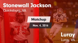 Matchup: Stonewall Jackson vs. Luray  2016