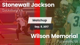 Matchup: Stonewall Jackson vs. Wilson Memorial  2017