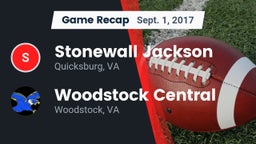 Recap: Stonewall Jackson  vs. Woodstock Central  2017