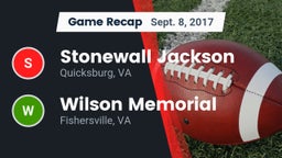 Recap: Stonewall Jackson  vs. Wilson Memorial  2017