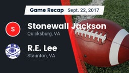 Recap: Stonewall Jackson  vs. R.E. Lee  2017