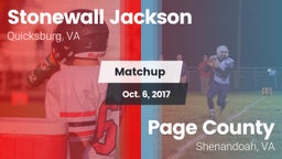 Matchup: Stonewall Jackson vs. Page County  2017