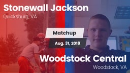 Matchup: Stonewall Jackson vs. Woodstock Central  2018