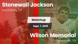 Matchup: Stonewall Jackson vs. Wilson Memorial  2018