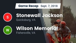 Recap: Stonewall Jackson  vs. Wilson Memorial  2018