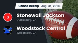 Recap: Stonewall Jackson  vs. Woodstock Central  2018