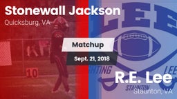 Matchup: Stonewall Jackson vs. R.E. Lee  2018