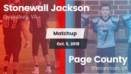 Matchup: Stonewall Jackson vs. Page County  2018