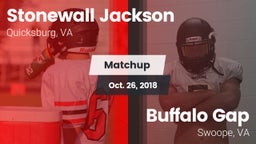 Matchup: Stonewall Jackson vs. Buffalo Gap  2018