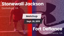 Matchup: Stonewall Jackson vs. Fort Defiance  2019