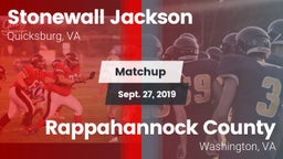 Matchup: Stonewall Jackson vs. Rappahannock County  2019
