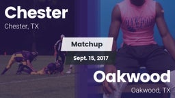 Matchup: Chester vs. Oakwood  2017