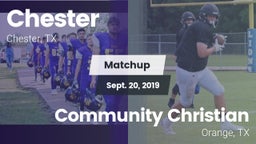 Matchup: Chester vs. Community Christian  2019