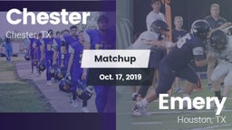 Matchup: Chester vs. Emery  2019