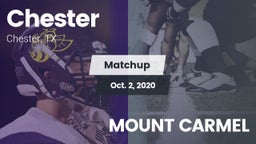Matchup: Chester vs. MOUNT CARMEL 2020