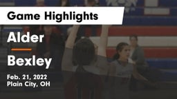 Alder  vs Bexley  Game Highlights - Feb. 21, 2022