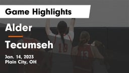 Alder  vs Tecumseh  Game Highlights - Jan. 14, 2023