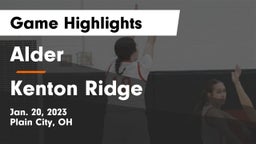 Alder  vs Kenton Ridge  Game Highlights - Jan. 20, 2023