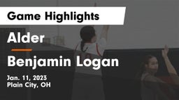 Alder  vs Benjamin Logan  Game Highlights - Jan. 11, 2023