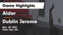 Alder  vs Dublin Jerome  Game Highlights - Nov. 28, 2023