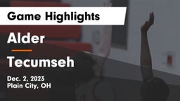 Alder  vs Tecumseh  Game Highlights - Dec. 2, 2023