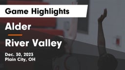 Alder  vs River Valley  Game Highlights - Dec. 30, 2023