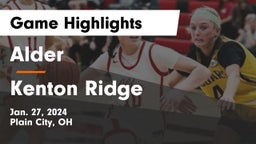 Alder  vs Kenton Ridge  Game Highlights - Jan. 27, 2024