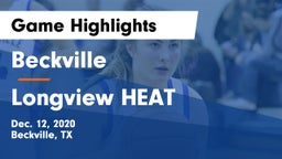 Beckville  vs Longview HEAT Game Highlights - Dec. 12, 2020