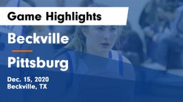 Beckville  vs Pittsburg  Game Highlights - Dec. 15, 2020