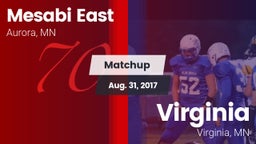 Matchup: Mesabi East vs. Virginia  2017